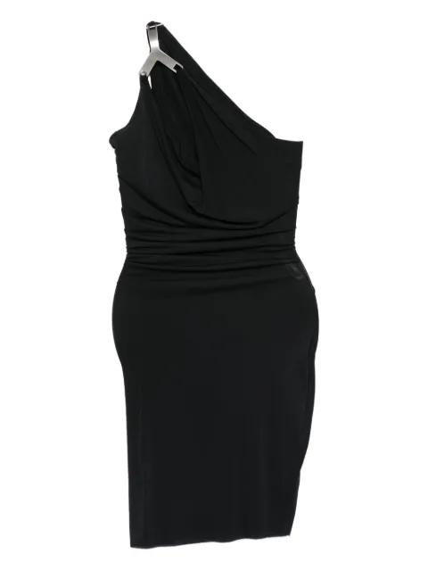 draped one-shoulder dress by RICK OWENS