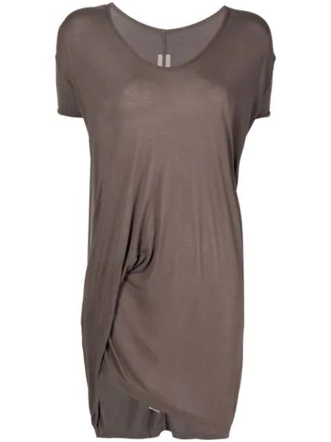 draped short-sleeved T-shirt by RICK OWENS