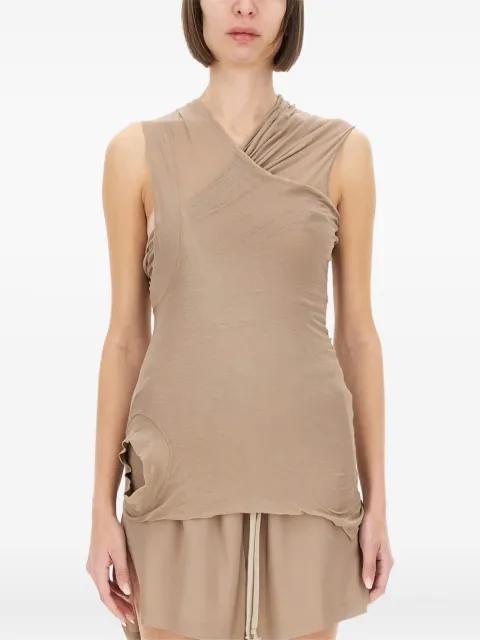 draped sleeveless top by RICK OWENS
