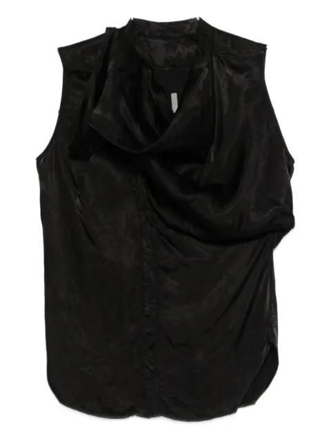 draped sleeveless top by RICK OWENS