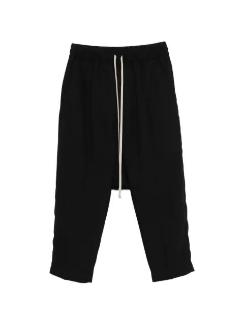 drawstring cropped trousers by RICK OWENS