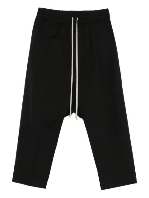 drawstring cropped trousers by RICK OWENS