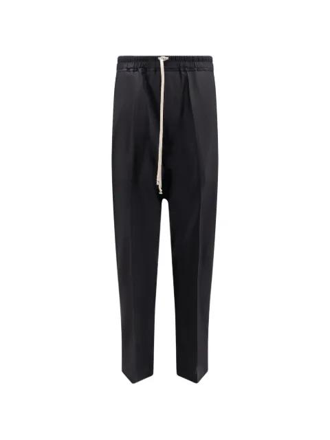 drawstring flap-pocket trousers by RICK OWENS