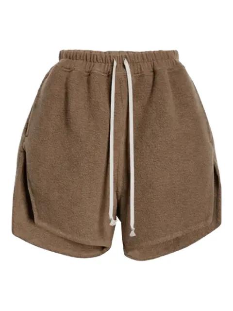 drawstring fleece shorts by RICK OWENS