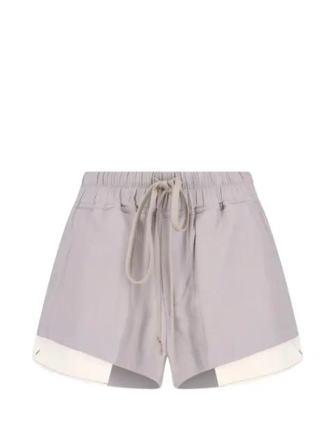 drawstring layered shorts by RICK OWENS