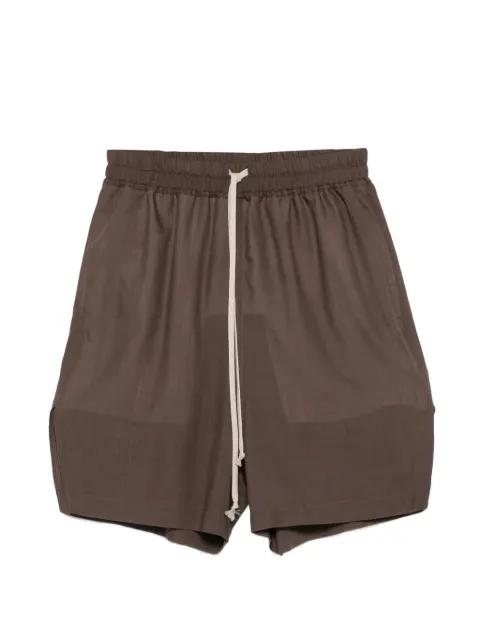 drawstring side-slit shorts by RICK OWENS
