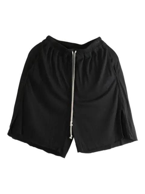 drawstring side-split shorts by RICK OWENS