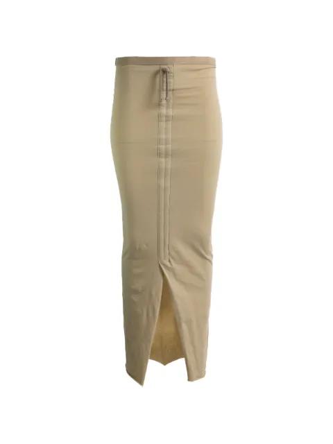 drawstring slit skirt by RICK OWENS