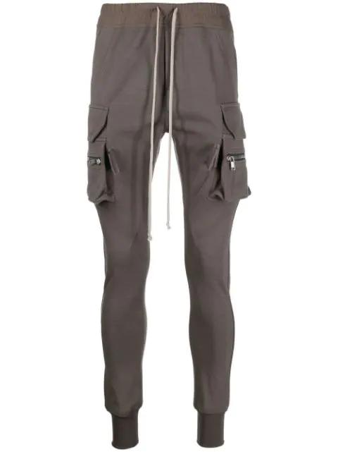 drawstring-waist tapered trousers by RICK OWENS