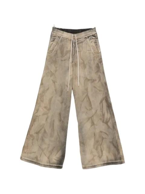 drawstring wide-leg jeans by RICK OWENS