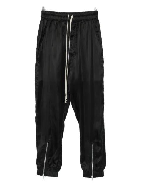 drawstring zip-cuff trousers by RICK OWENS