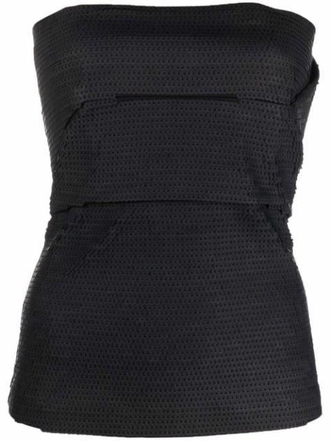 embroidered bustier top by RICK OWENS