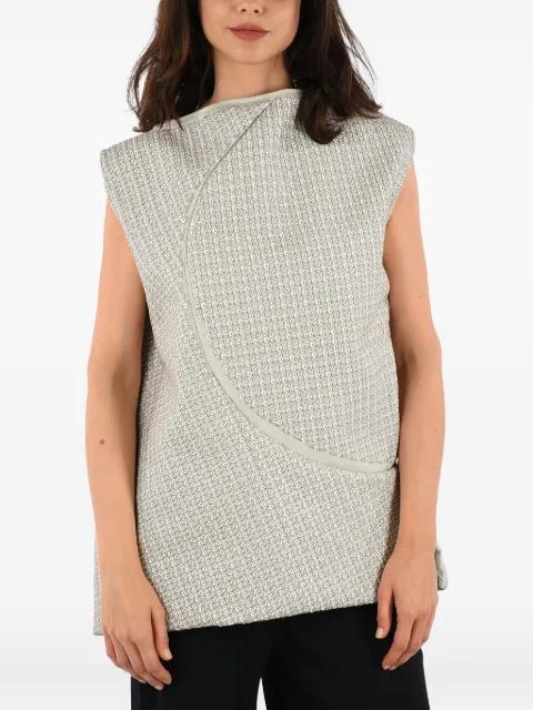 embroidered sleeveless blouse by RICK OWENS