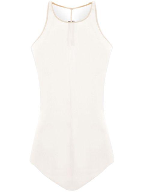 fine-ribbed tank top by RICK OWENS