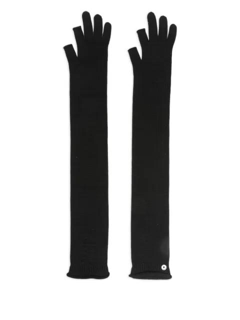 fingerless wool gloves by RICK OWENS