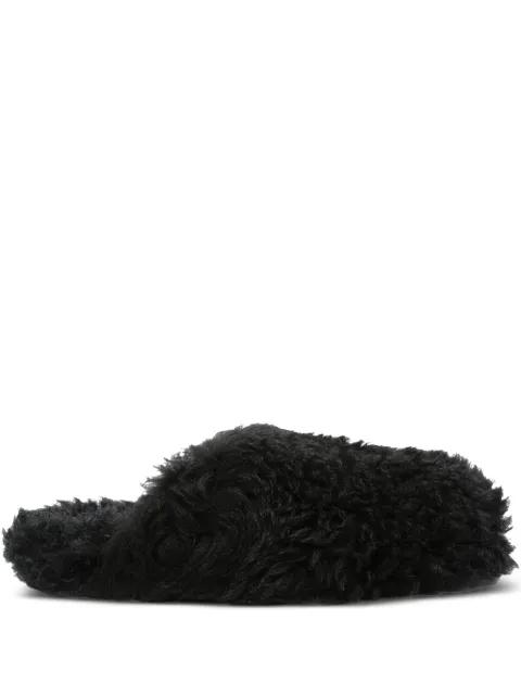 fluffy shearling slides by RICK OWENS