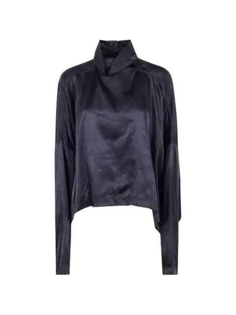 funnel-neck long-sleeve blouse by RICK OWENS