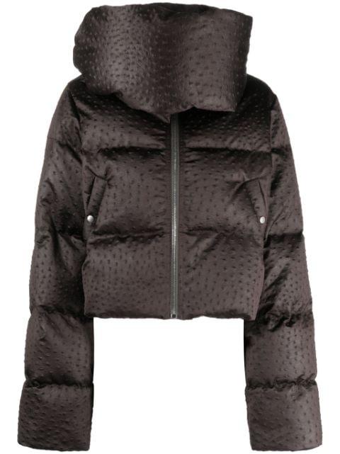 funnel-neck puffer jacket by RICK OWENS