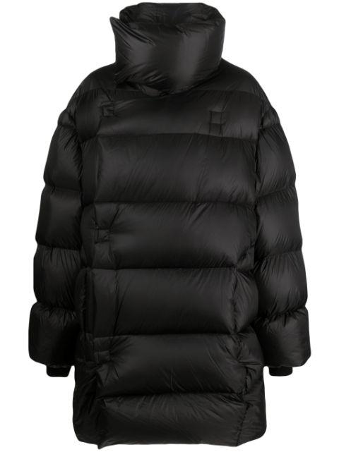 funnel-neck quilted down coat by RICK OWENS
