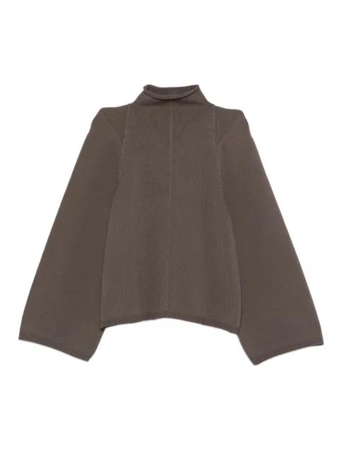 funnel-neck wool sweater by RICK OWENS