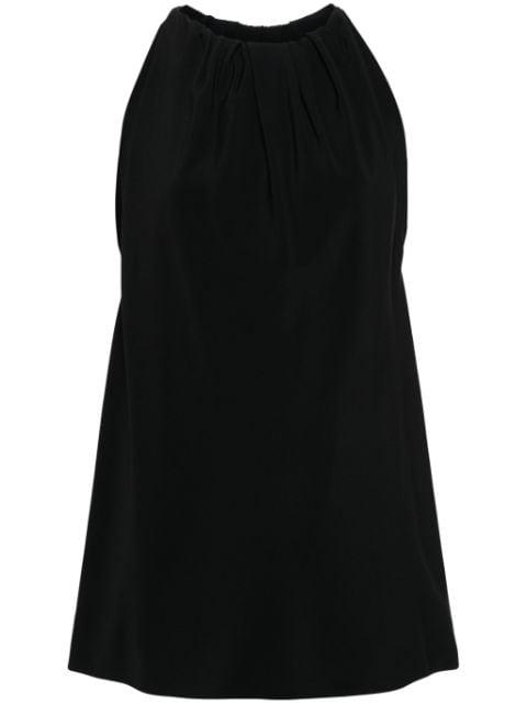 gathered crepe tank top by RICK OWENS