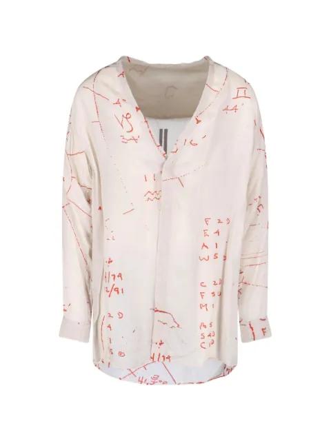 graphic long-sleeve shirt by RICK OWENS