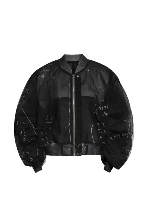 graphic-print bomber jacket by RICK OWENS