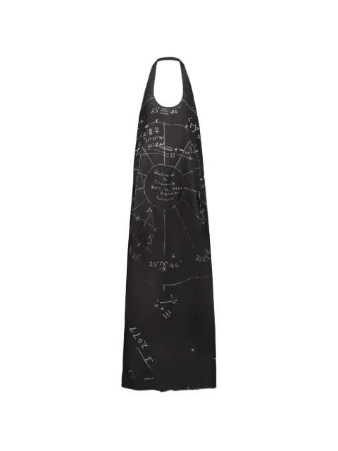 graphic-print halterneck dress by RICK OWENS