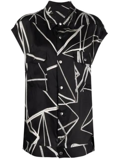 graphic-print overshirt by RICK OWENS