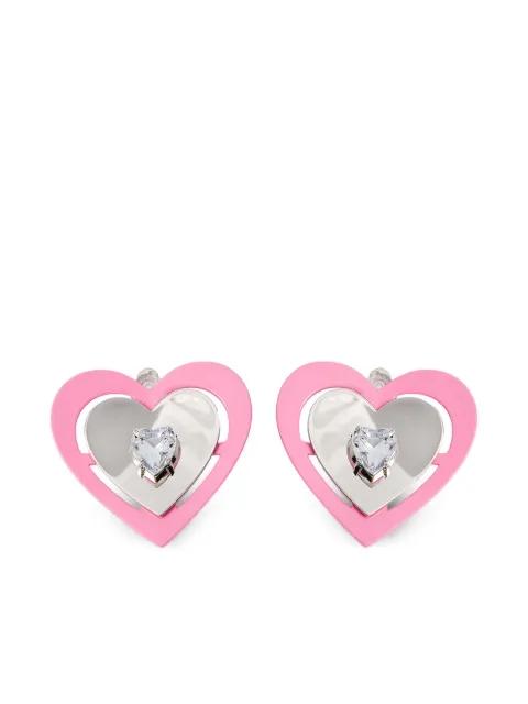 heart-shaped earrings by RICK OWENS