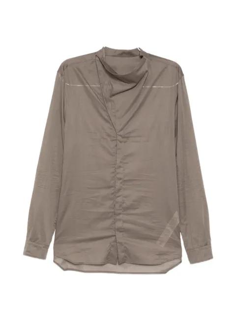high neck island shirt by RICK OWENS