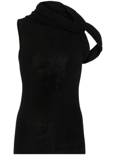 high-neck knitted top by RICK OWENS