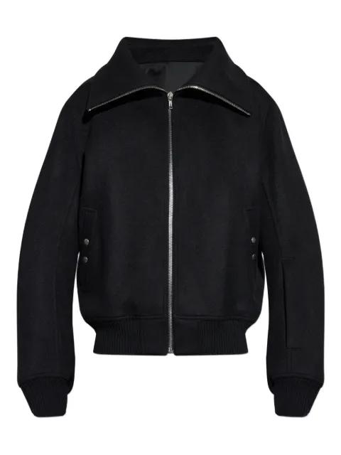 high-neck wool jacket by RICK OWENS