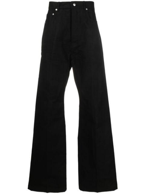 high-waist flared trousers by RICK OWENS