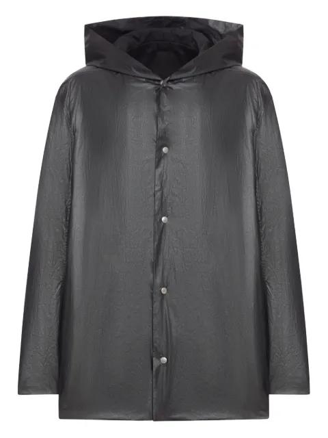 hoodied button-fastening jacket by RICK OWENS