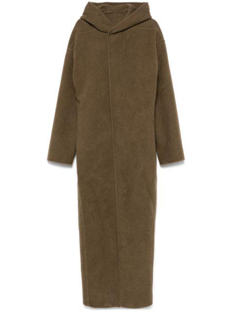 hoodied coat by RICK OWENS