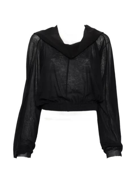 hoodied-neck T-shirt by RICK OWENS