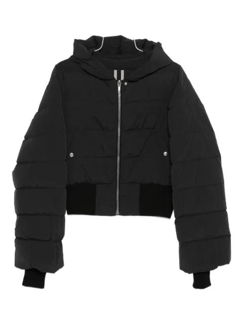 hoodied quilted jacket by RICK OWENS