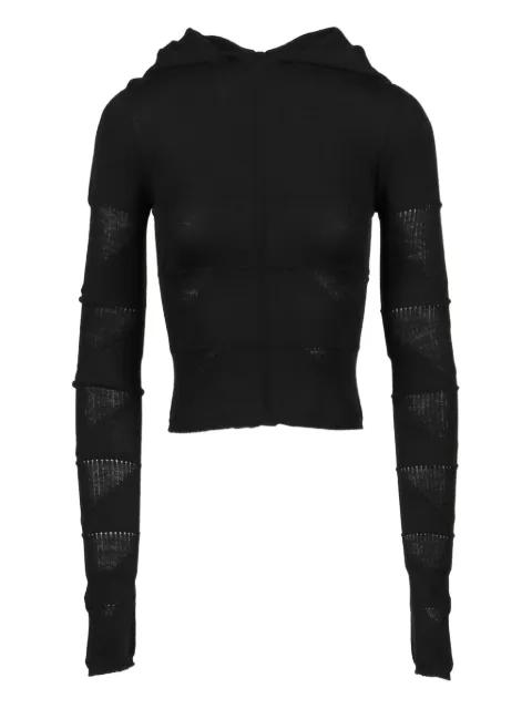 hoodied wool hoodie by RICK OWENS