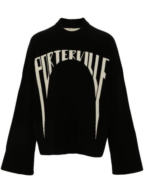intarsia-knit sweater by RICK OWENS