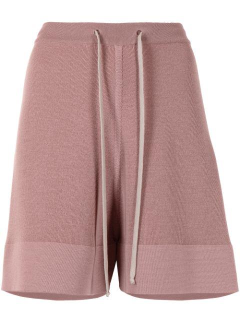 knee-length knitted shorts by RICK OWENS