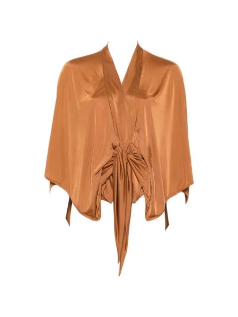 knot-detail blouse by RICK OWENS