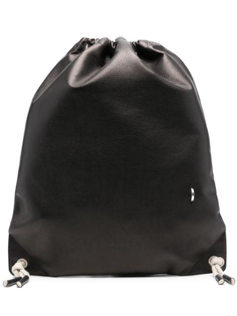 leather backpack by RICK OWENS