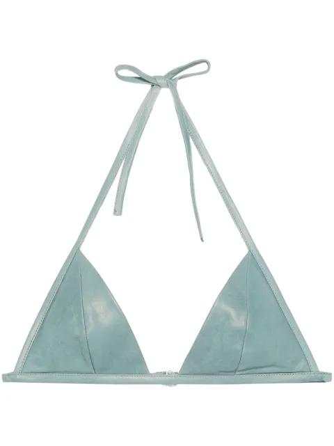 leather bra top by RICK OWENS