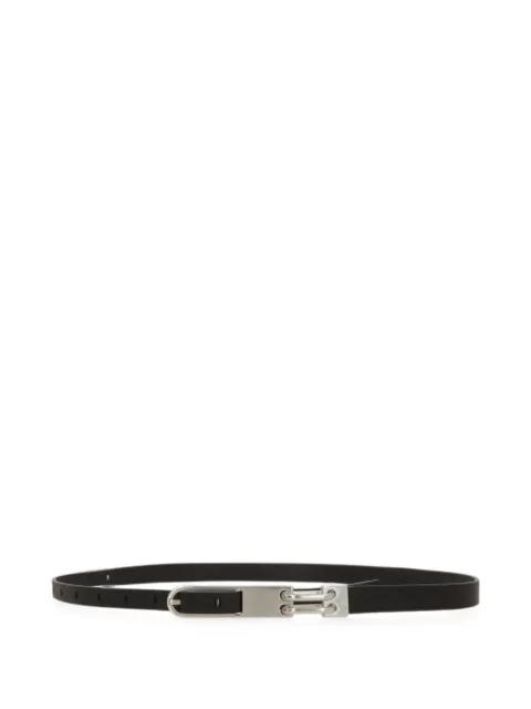 leather buckle-fastening belt by RICK OWENS
