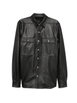 leather press-stud jacket by RICK OWENS leather press-stud jacket by RICK OWENS