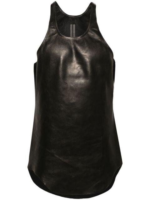 leather tank top by RICK OWENS