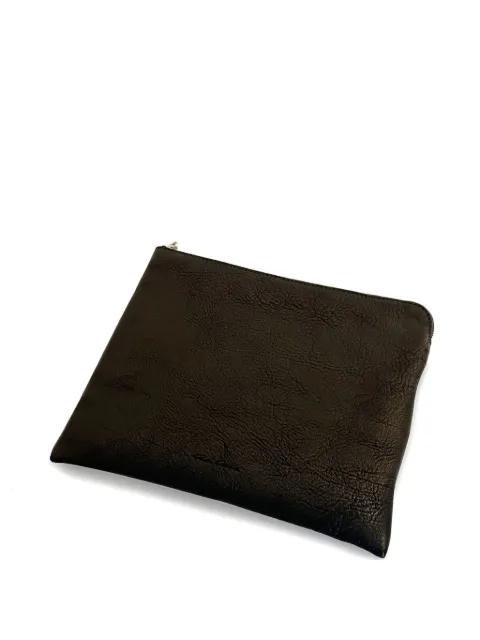 leather zip-top shoulder bag by RICK OWENS