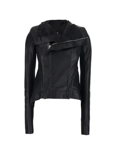 leather zip-up jacket by RICK OWENS
