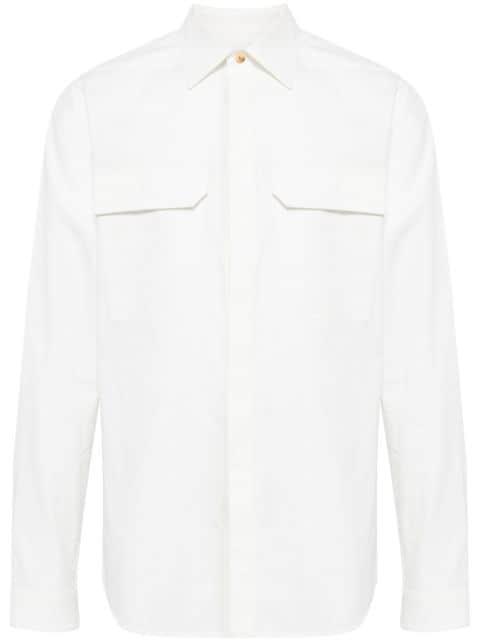 long-sleeve cotton shirt by RICK OWENS